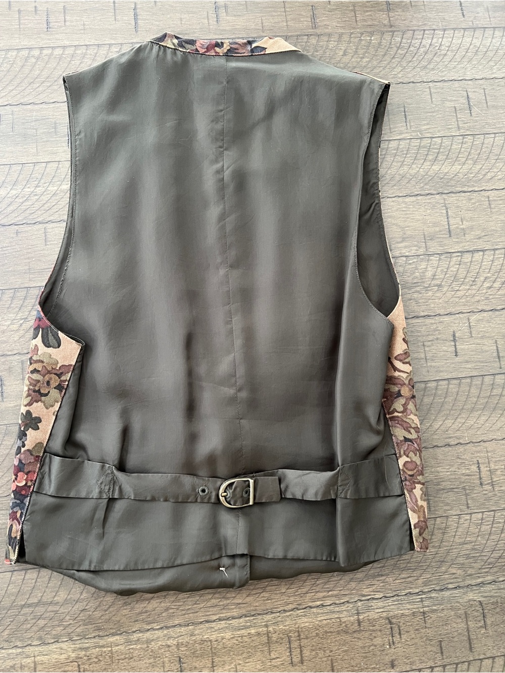 Vintage 90’s Banana Republic Safari & Travel Co Floral Vest LIKE NEW Sz M - Picture 4 of 7